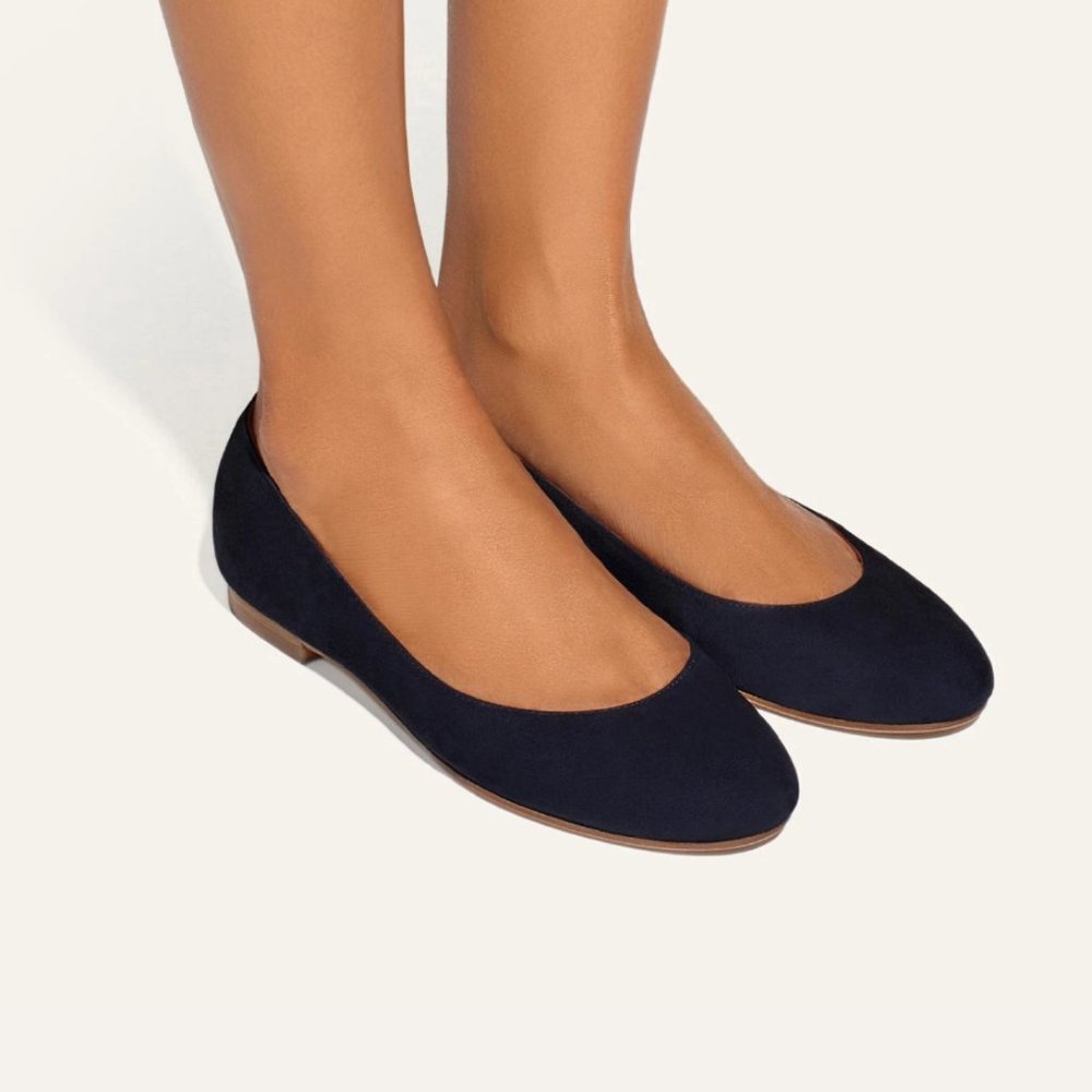 Margaux Classic Handmade in Spain Suede Flats - 39